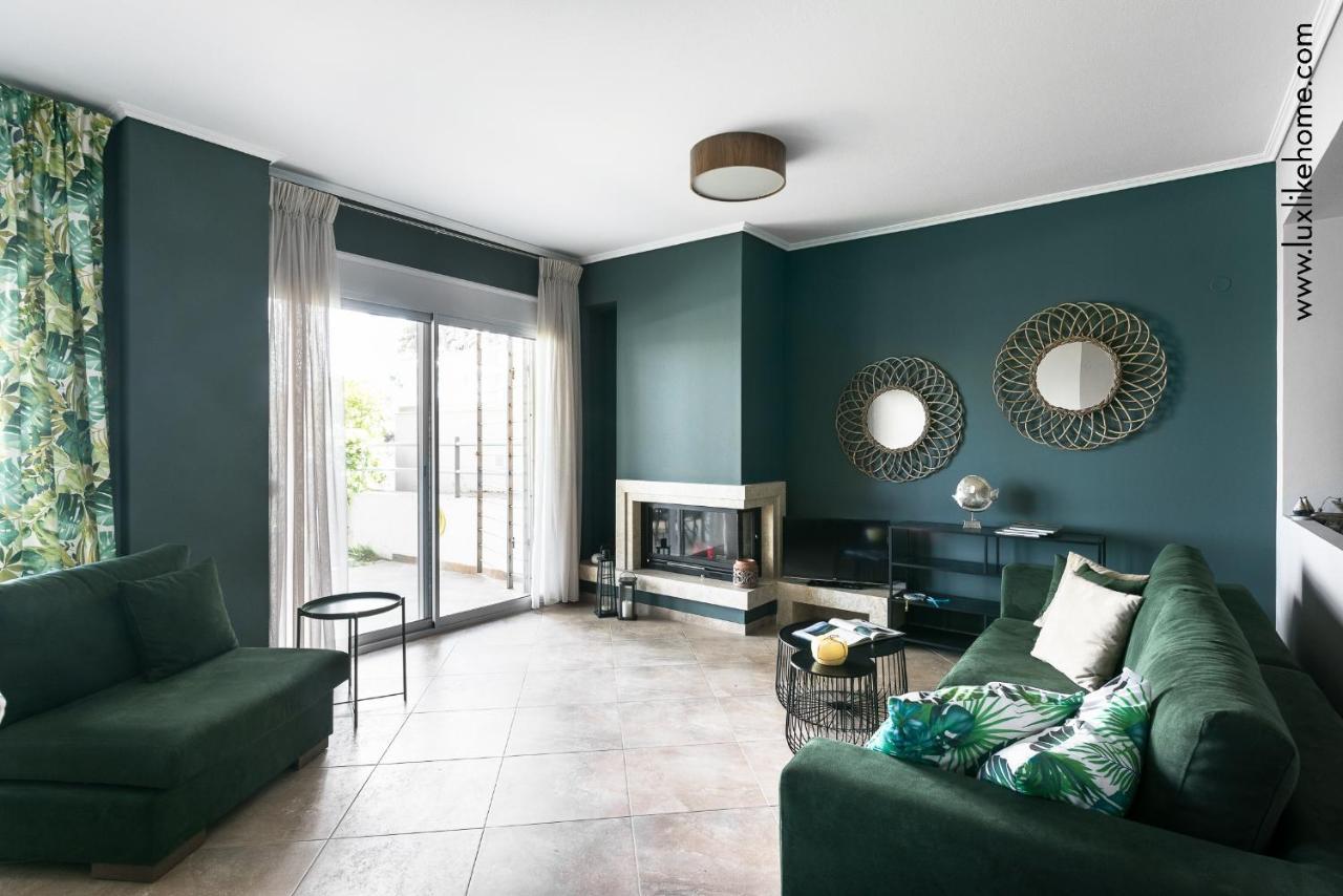 #Luxlikehome - Mediterranee Beachfront Summer House Kalyves Polygyrou Екстер'єр фото