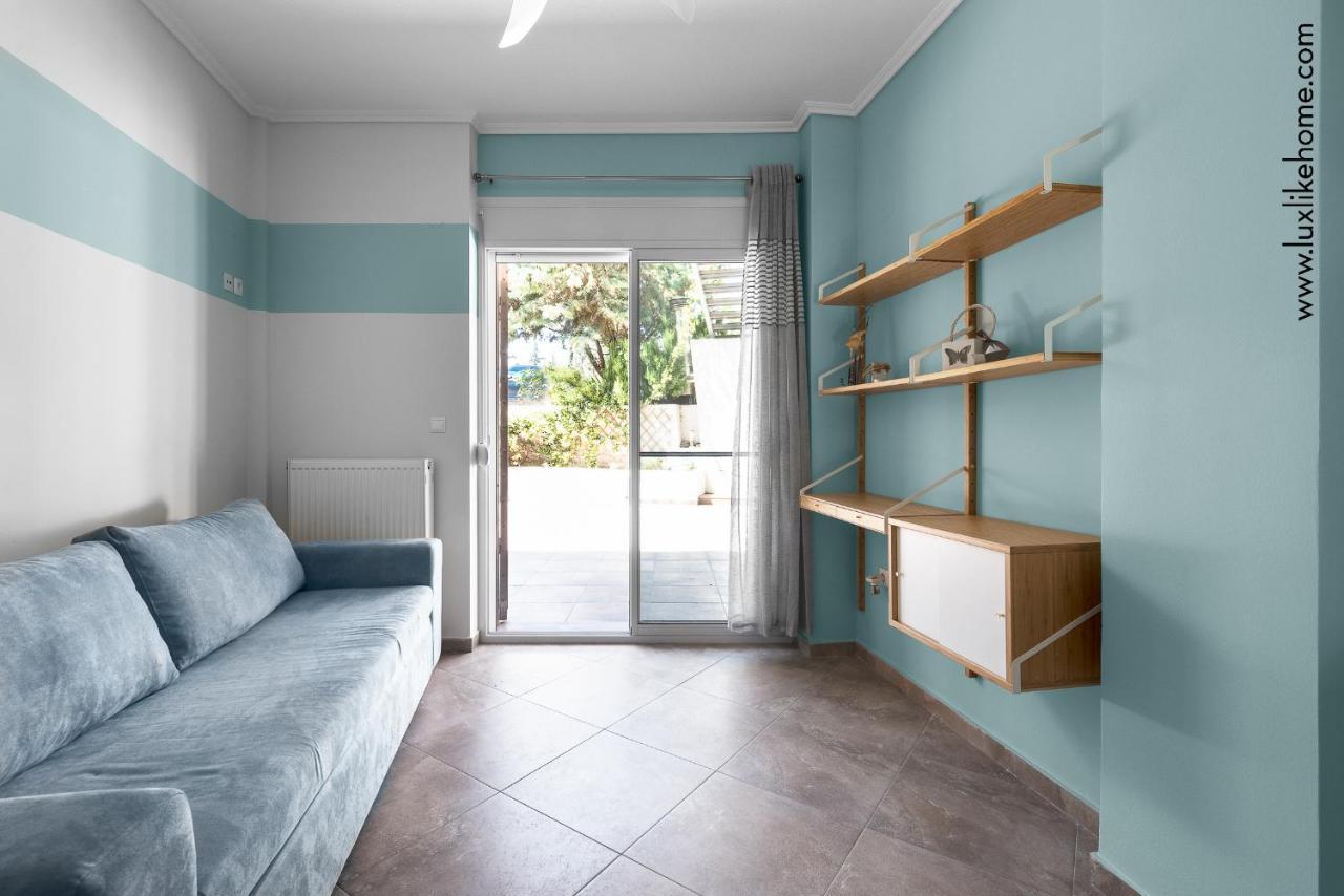 #Luxlikehome - Mediterranee Beachfront Summer House Kalyves Polygyrou Екстер'єр фото