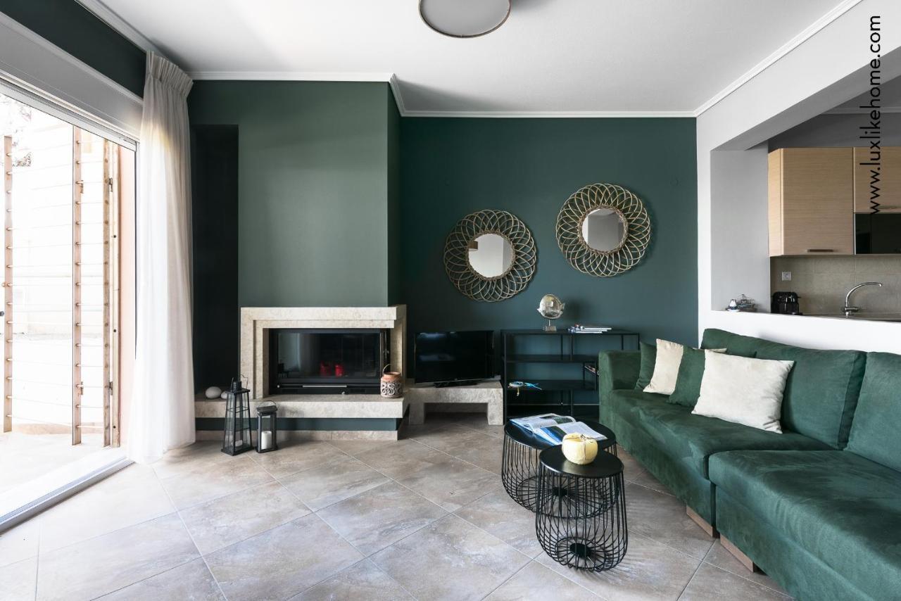 #Luxlikehome - Mediterranee Beachfront Summer House Kalyves Polygyrou Екстер'єр фото
