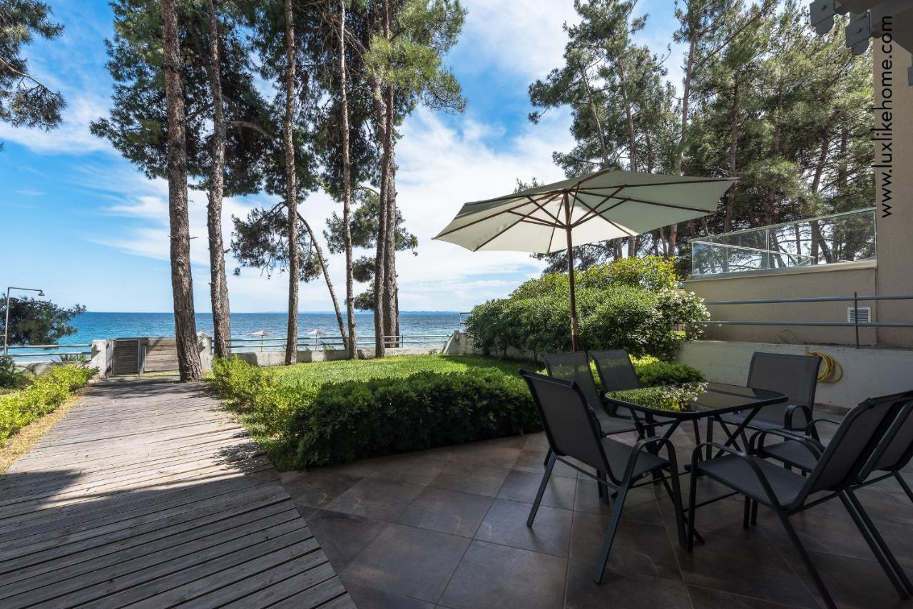 #Luxlikehome - Mediterranee Beachfront Summer House Kalyves Polygyrou Екстер'єр фото