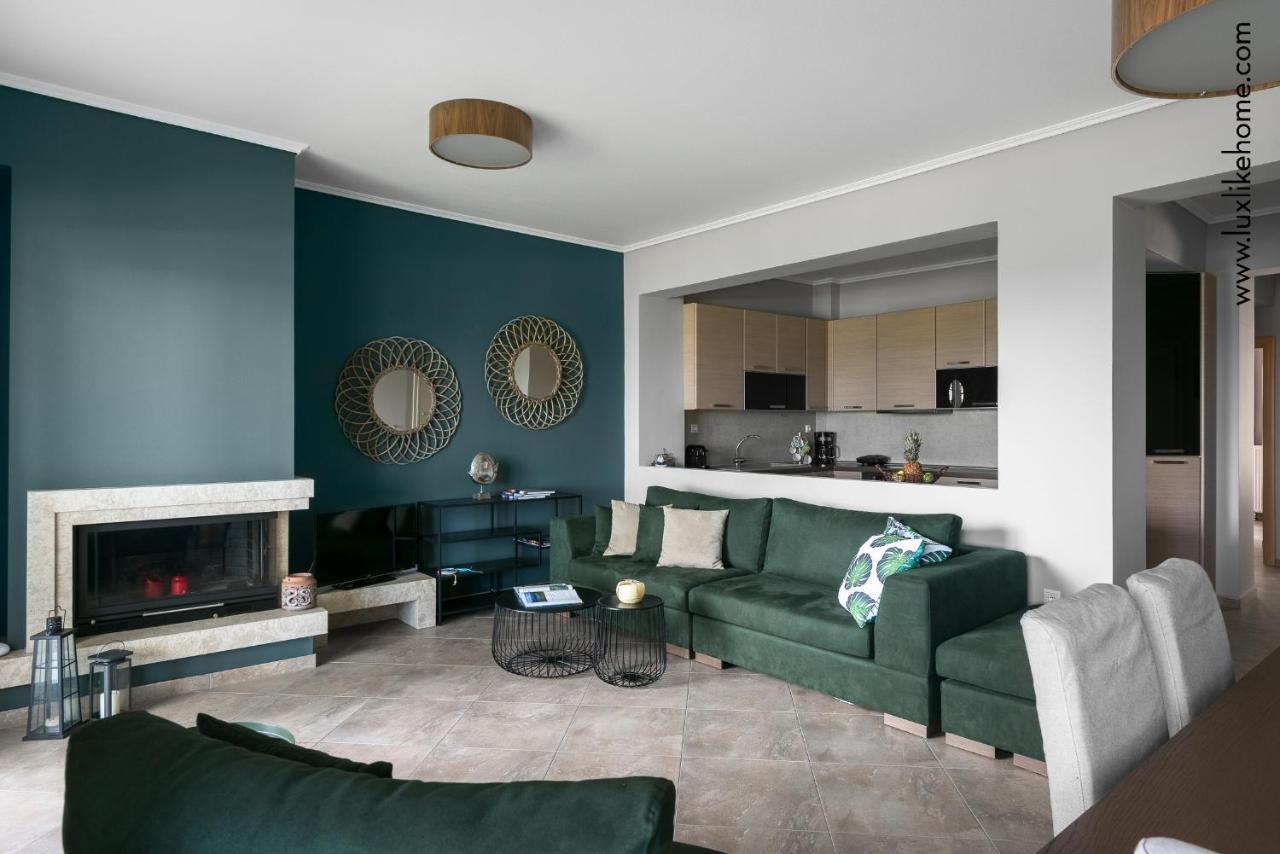 #Luxlikehome - Mediterranee Beachfront Summer House Kalyves Polygyrou Екстер'єр фото