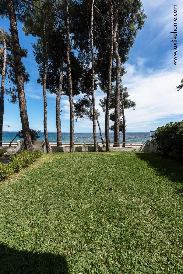 #Luxlikehome - Mediterranee Beachfront Summer House Kalyves Polygyrou Екстер'єр фото
